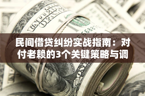 武汉民间借贷纠纷实战指南：对付老赖的3个关键策略与调解盲区解析