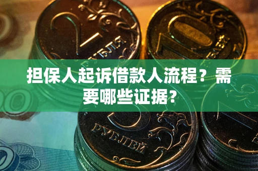 武汉担保人起诉借款人流程？需要哪些证据？