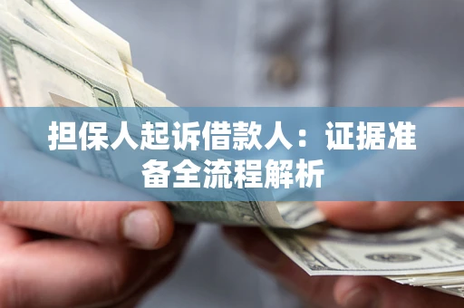 武汉担保人起诉借款人：证据准备全流程解析