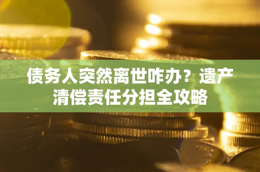 武汉债务人突然离世咋办？遗产清偿责任分担全攻略