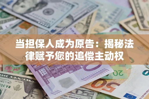 武汉当担保人成为原告：揭秘法律赋予您的追偿主动权