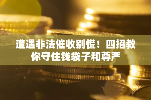 武汉遭遇非法催收别慌！四招教你守住钱袋子和尊严