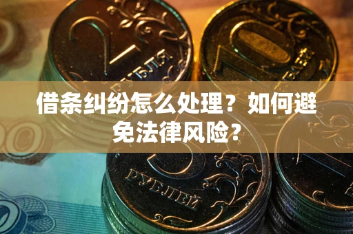 武汉借条纠纷怎么处理？如何避免法律风险？