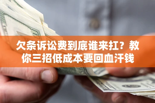 武汉欠条诉讼费到底谁来扛？教你三招低成本要回血汗钱
